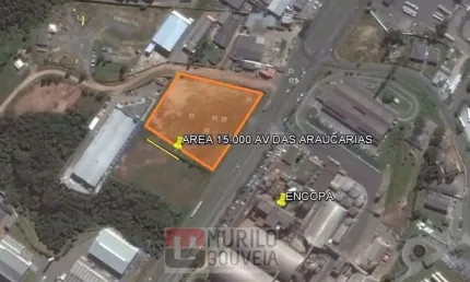 Área comercial com 15.000 m², à venda por r$ 13.500.000 - chapada, araucária (pr) - zs-1