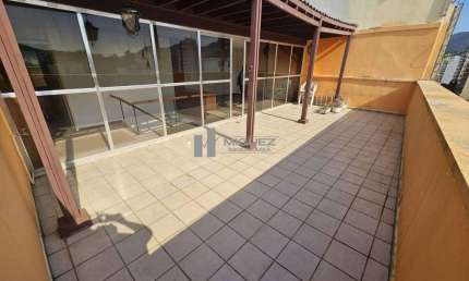 Cobertura Duplex a venda: 3 quartos (1 suite), 2 salões, 5 banheiros, dependências, área externa, elevador privativo, espetacular 180 m² na Tijuca, Zona Norte.