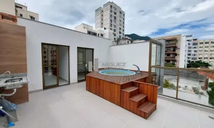 Cobertura espetacular a venda no coração da tijuca, praça saens pena, varandão, 4 quartos, 2 suítes, primeira locação