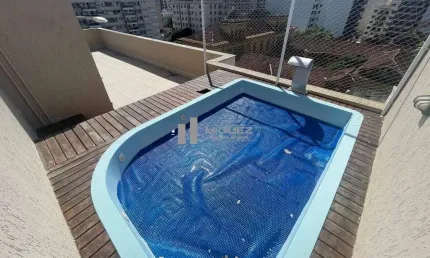 Cobertura duplex à venda no Condomínio Focus! Varanda, 3 quartos, suíte, copa cozinha, dependências, terraço gourmet com piscina! São 2 vagas! Prédio com infra estrutura e porteiro 24 horas! Rua Mariz