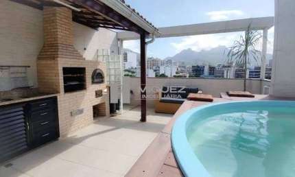 Cobertura Duplex na Tijuca | 165m² | Vista Livre | Piscina Privativa | Churrasqueira | Suíte com Hidro | 2 Vagas | Reformada e Pronta para Morar | Próxima ao Metrô São Francisco Xavier!