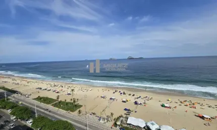 Avenida Vieira Souto, Apartamento vista mar para locação, Ipanema, Varanda, 2 quartos / 1 suíte - 2 vagas - 90m²