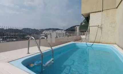 Cobertura linear à venda espetacular, tijuca.  4 quartos, 2 vagas, terraço. código 22580