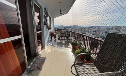À venda no méier: cobertura duplex com 140 m², 3 quartos (1 suíte), sala ampla em dois ambientes e varanda. destaque para o terraço com área gourmet, ideal para lazer. possui 2 vagas na escritura e po