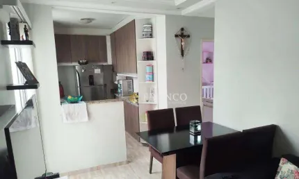 Apartamento com 2 dormitórios à venda, 46 m² - parque senhor do bonfim - taubaté/sp
