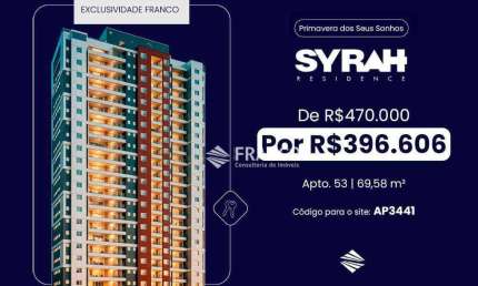 Apartamento com 2 dormitórios à venda, 69m² - Bosque Flamboyant - Taubaté/SP
