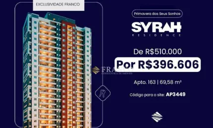 Apartamento com 2 dormitórios à venda, 69m² - Bosque Flamboyant - Taubaté/SP