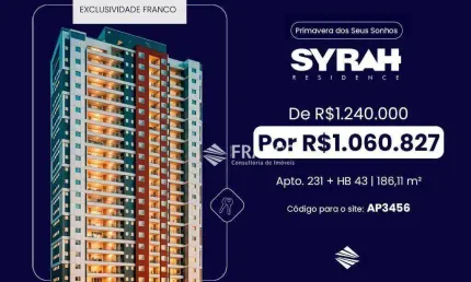 Cobertura com 3 dormitórios à venda, 186m² - Bosque Flamboyant - Taubaté/SP