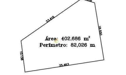 Incrível terreno à venda, 402,68m² por R$ 500.000 - Jardim das Nações - Taubaté/SP