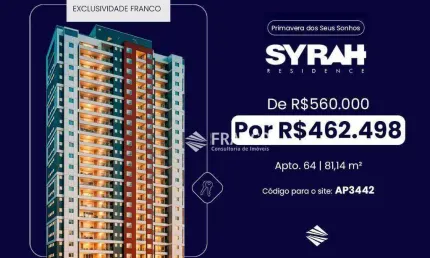 Apartamento com 3 dormitórios à venda, 81m² - Bosque Flamboyant - Taubaté/SP