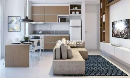 Apartamento com 1 dormitório à venda, 39,09m² - Chácara do Visconde - Taubaté/SP
