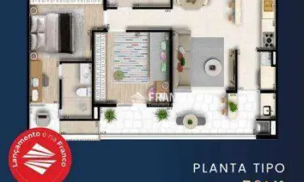 Apartamento com 2 dormitórios à venda, 76 m² - Jardim das Nações - Taubaté/SP