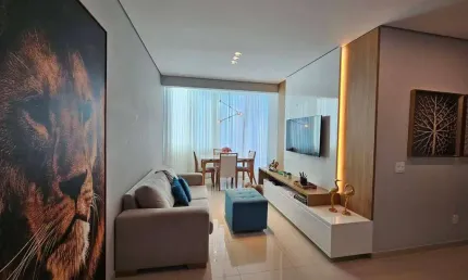 Apartamento com 2 quartos, área gourmet e sala de cinema em Cabo Frio/RJ