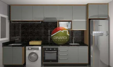 Apartamento com 2 dormitórios à venda, 50 m² por R$ 390.000,00 - Jardim Olhos D'Água - Ribeirão Preto/SP