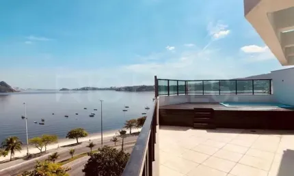Apartamento Cobertura Linear de 4 quartos, com 250m², à venda na Praia de Charitas, Niterói/RJ