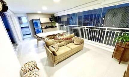 Lindo apartamento todo mobiliado para aluguel, com 136 metros, no Jerivás, Vila Anastácio, São Paulo
