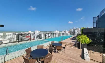 Flat com 1 quarto à venda na Avenida Infante Dom Henrique, 501, Tambaú, João Pessoa