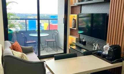 Studio Mobiliado para Locação no Goiabeiras Cuiabá: 1 Quarto, 1 Suíte, 1 Vaga, 26m² - Studio Cuiabá!