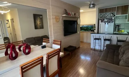 Apartamento 3 quartos / suíte / 73 m² - Sol manhã / Condo. Veredas Buritis / lado do Shopping Montserrat - Colina de Laranjeiras Serra ES.