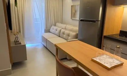 Excelente apartamento 2/4 mobiliado no ed. brookfield towers - jardim goiás - goiânia - go