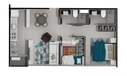 Apartamento com 2 dormitórios à venda, 48 m² por r$ 512.233,29 - victor konder - blumenau/sc