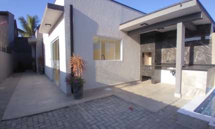 LINDA CASA NOVA Á VENDA NO JD GRANDESP - ITANHAÉM - APENAS R$ 399.000,00 - ACEITA FINANCIAMENTO BANCARIO