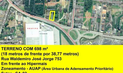 Terreno à venda na Rua Waldemiro José Borges, 753, Itinga, Joinville