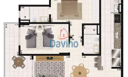 500mil á vista apartamento 2 quartos um suite 200m da praia da aviação.