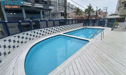 730mil - 3 dormitorios 1 suite master - vista mar - dependencia - 100 metros da praia - sacada - piscina