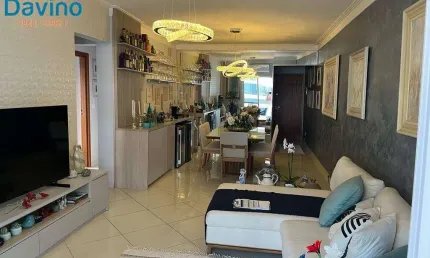 970mil - lindo apartamento - andar alto - vista mar - sacada com churrasqueira - fino acabamento nos planejados