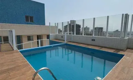 Apartamento próximo a feirinha da guilhermina da praia e do centro 2 dormitórios com suíte e lazer localizado na guilhermina - r$ 400 mil