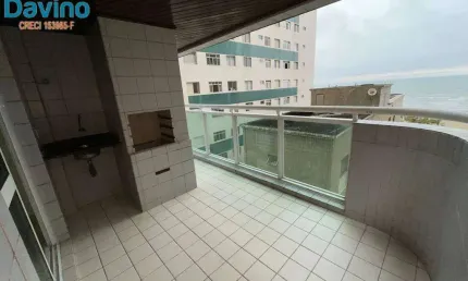 398,7mil entrada saldo direto apartamento vista mar churrasqueira 3 dormitórios suite e double suites - sacada envolve todo imóvel - 100m do mar da vila tupi