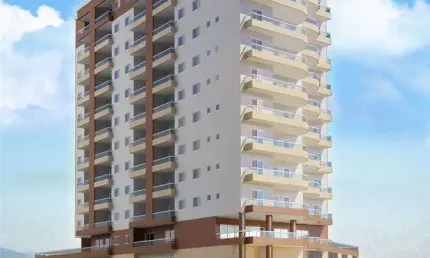 Apartamento 1 dormitório 100mwtros da praia lazer localizado no caiçara - r$ 360 mil estuda parcelamento direto!
