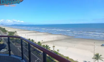 790mil - apartamento com 3 suites - pé na areia - vista mar panoramica  e frontal - 165m area útil