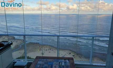 BELÍSSIMO APARTAMENTO FRENTE MAR, VISTA PANÔRAMICA COM 2 DORMITÓRIOS NA MIRIM $800.000 ACEITA FINANCIAMENTO BANCÁRIO, FGTS