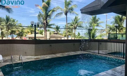 Lindo apartamento 2 dormitórios com varanda, prédio frente mar, pé na areia com lazer, $540.000 à vista ou financiamento bancário...