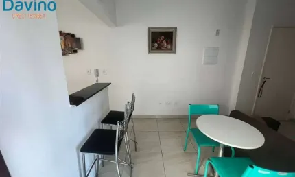 305mil - apartamento mobiliado pé na areia 1 dormitório sacada elevador, praia da aviação