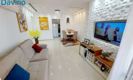 890mil - apartamento 85m area util - 2 vagas 2 suites - lazer completo sacada com churrasqueira 50m do mar do canto do forte