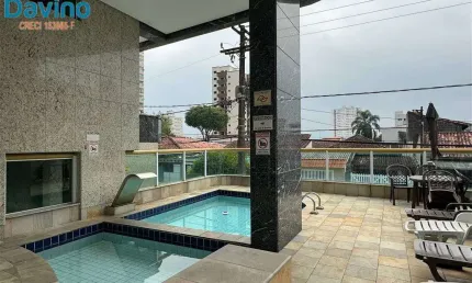 350mil - apartamento 1 quarto com suite - sacada com churrasqueira lazer completo 250m do mar da vila tupi