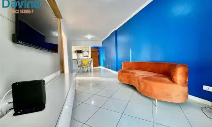440mil - Apartamento semi-mobiliado, sol da tarde, 2 quadras do mar, 2 elevadores, 10o andar, planta voltada para o mar, boa
iluminação e ventilação natural.