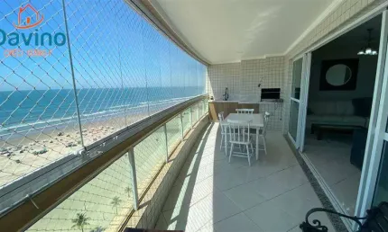 1,6milhao - apartamento frontal mar 3 suites sacada ampla e gourmet - vista de cinema.