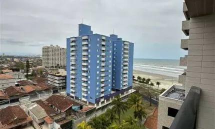 495mil -apartamento pé na areia vista mar - novo -2 quartos um suite lazer completo sacada gourmet