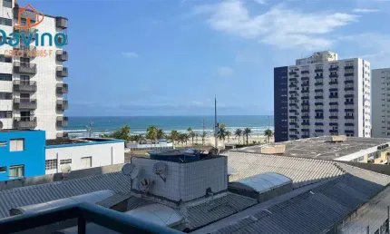 420mil a vista  - apartamento vista mar - há 150m da praia da ocian 3 quartos um suite sacada elevador