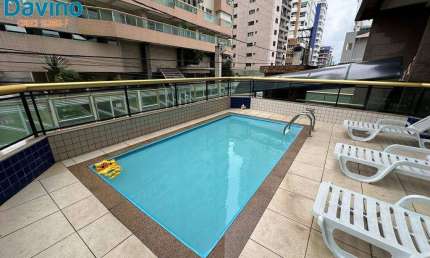 310mil - Apartmaneto há 150m da Praia da Aviação - elevador, sacada - lazer com Piscina e Churrasqueira
