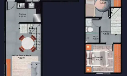 Casa com 2 quartos à venda na Rua Tupi, 476, Tupi, Praia Grande