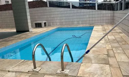 325mil apartamento de 1 dormitório com piscina e 350 metros da praia!