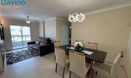 795mil a vista - apartamento 2 dormitórios 1 suíte 2 vagas mobiliado e decorado 50 metros da praia do boqueirao.
