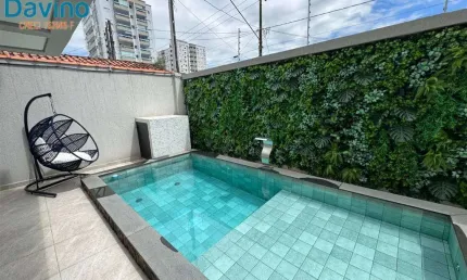 1499milhao - SOBRADO 3 SUITES PISCINA ESPAÇO GOURMET - VENDIDO MOBILIADO PORTEIRA FECHADA LADO PRAIA