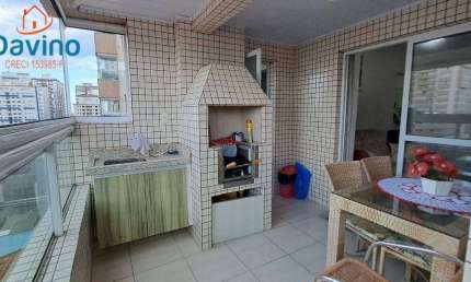 500mil Apartamento há 250metros da praia da vila tupi 2 Dormitórios 1 suite sacada com churrasqueira lazer completo.!