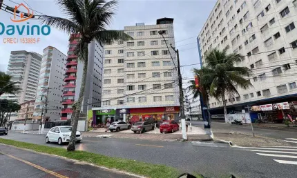 140mil de entrada saldo direto - apartamento 1 dormitório, elevador, predio frente mar da vila mirim